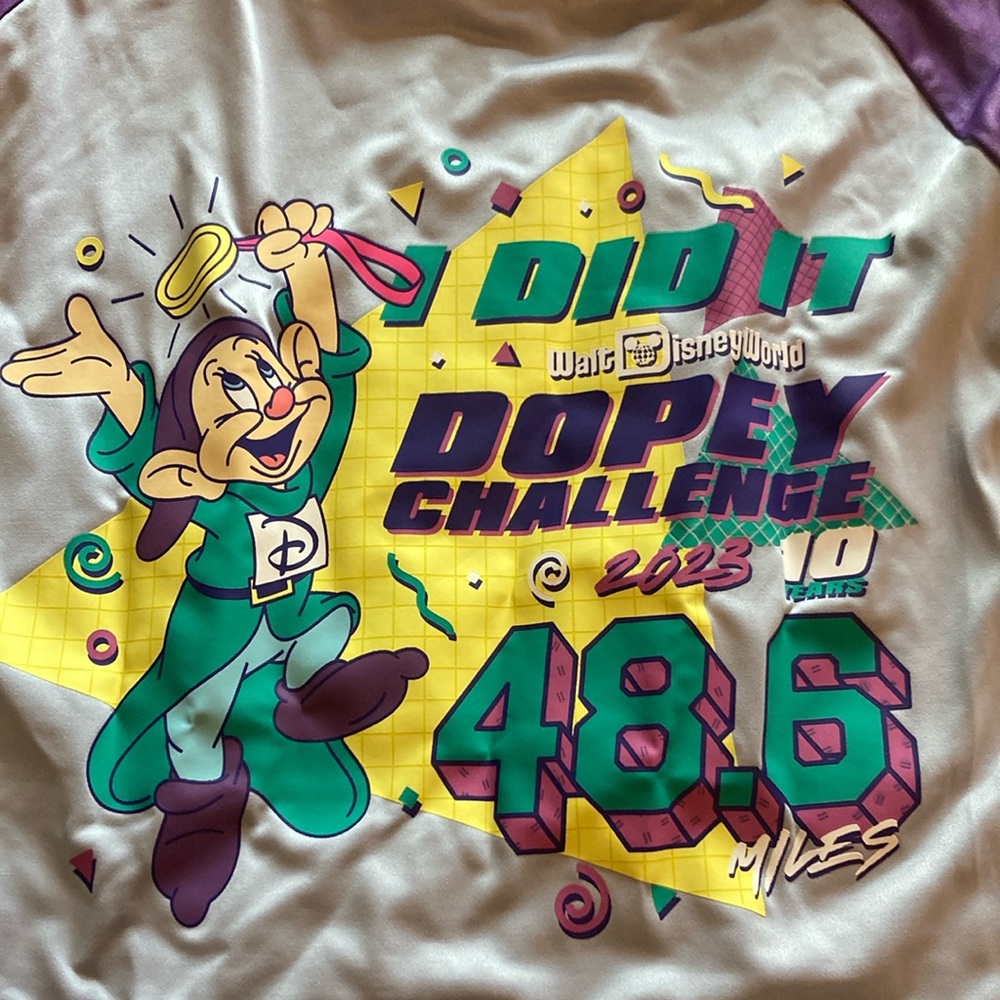 NWT medium Dopey finisher tech shirt